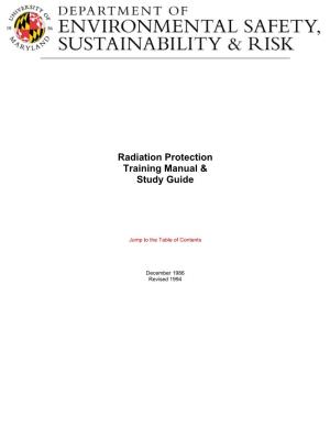 Radiation Protection Training Manual & Study Guide