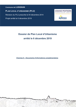 Dossier De Plan Local D'urbanisme Arrêté Le 6