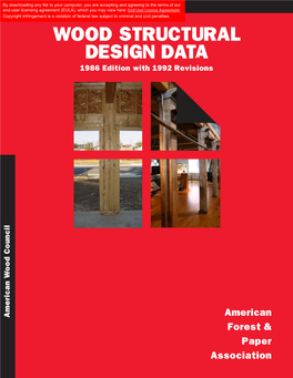 Wood Structural Design Data
