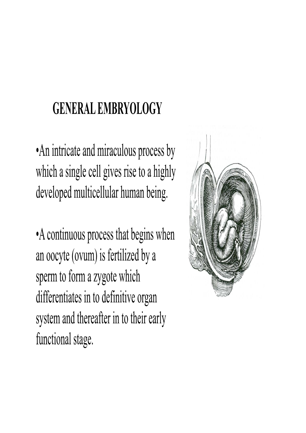 General Embryology-1-Up to Gametogenesis