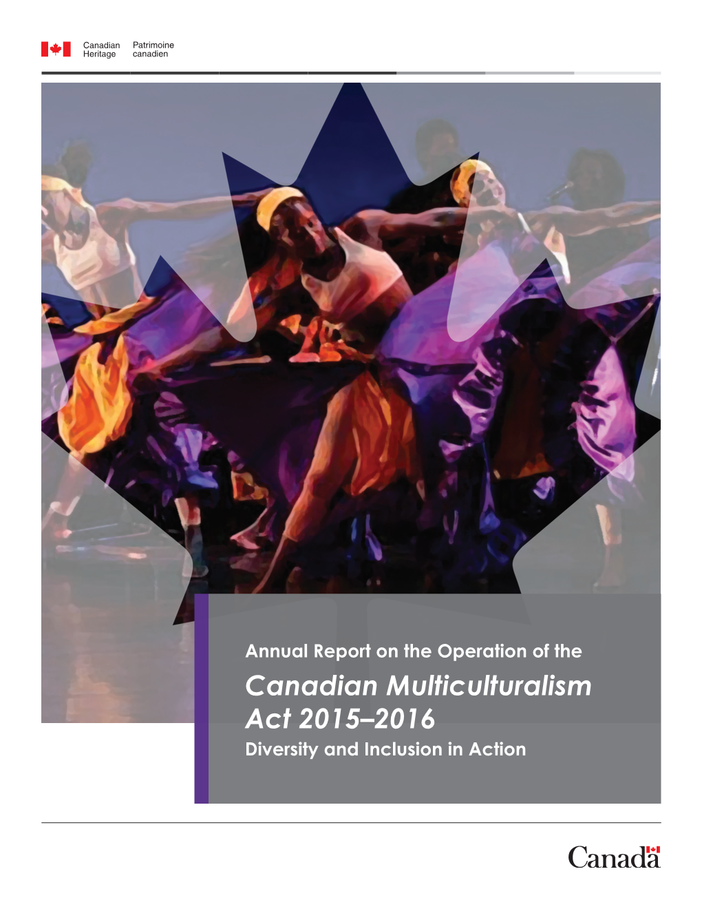 Canadian Multiculturalism Act 2015–2016