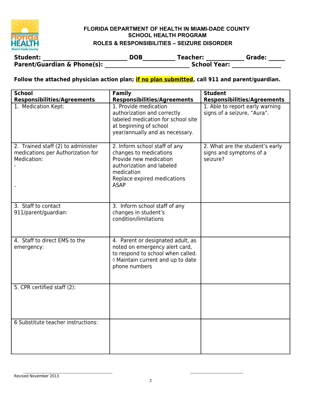 Florida Department of Health in Miami-Dade County