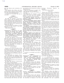 CONGRESSIONAL RECORD—HOUSE October 9, 2001 Pass the Senate Joint Resolution, S.J