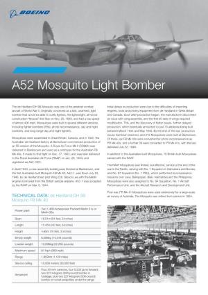 A52 Mosquito Light Bomber