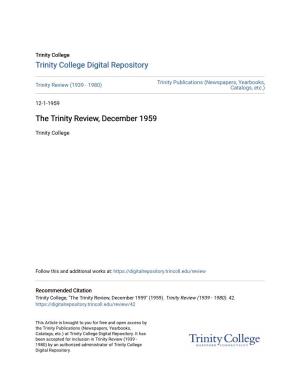 The Trinity Review, December 1959