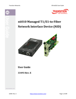 X6010 Network Interface Device (NID)