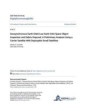 Geosynchronous Earth Orbit/Low Earth
