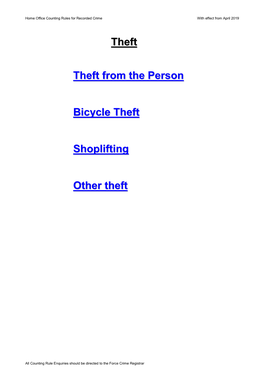 Counting Rules for Theft