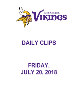 Daily Clips Friday, July 20, 2018