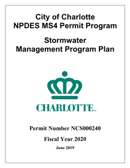 Current Storm Water Management Plan