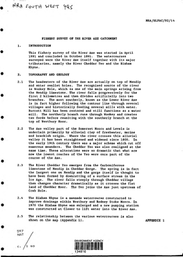 River Axe Biomass of Fish (All Species) 1991 Biomass (Gms/Square Metre) Iue 1 Figure