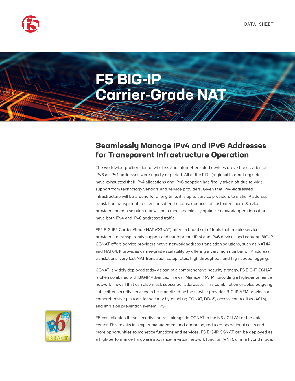 BIG-IP Carrier-Grade NAT Carrier-Grade NAT