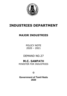 Industries Department