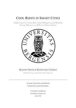 Cool Roofs in Smart Cities