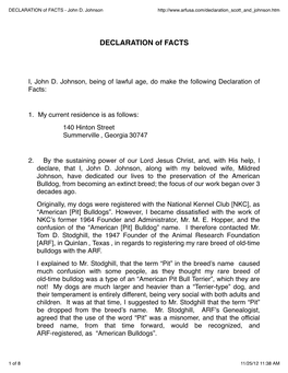 2005 Johnson-Scott Declaration