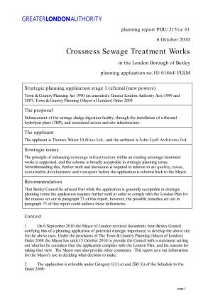 Crossness Sewage Treatment Works