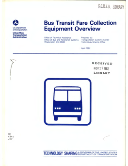 Bus Transit Fare Collection Equipment Overview