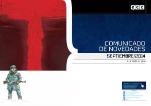 Comunicado De Novedades Septiembre/2014 a La Venta El 1/9/14