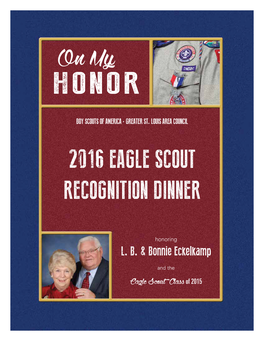 2016 Eagle Scout Recognition Dinner