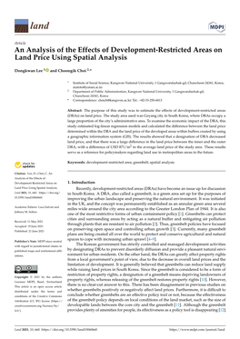 An Analysis of the Effects of Development-Restricted Areas on Land Price Using Spatial Analysis