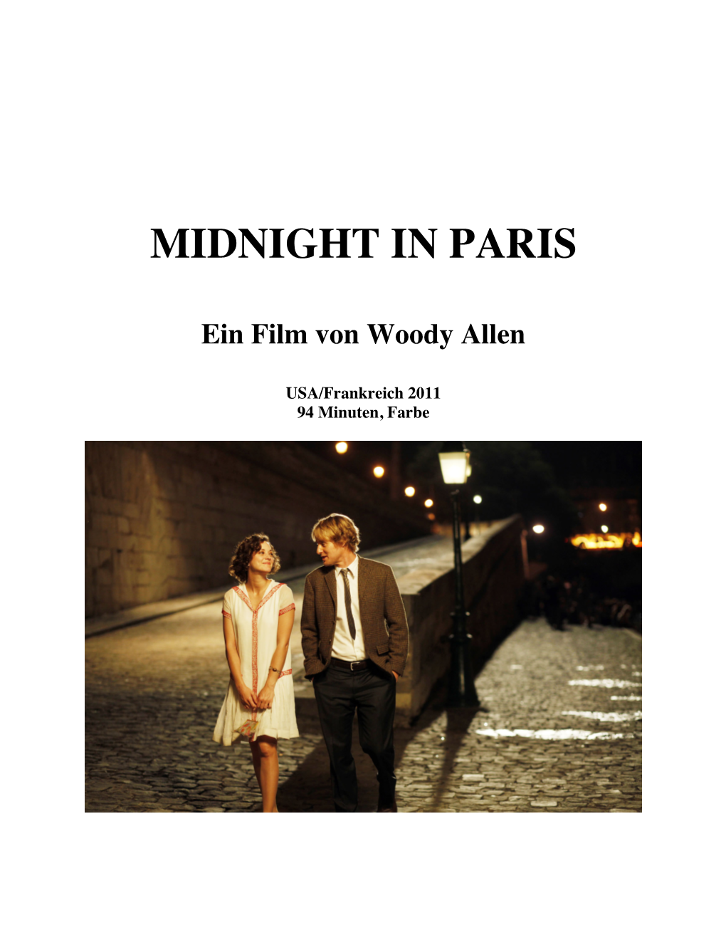 Midnight in Paris