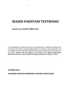 Biased Pakistani Textbooks