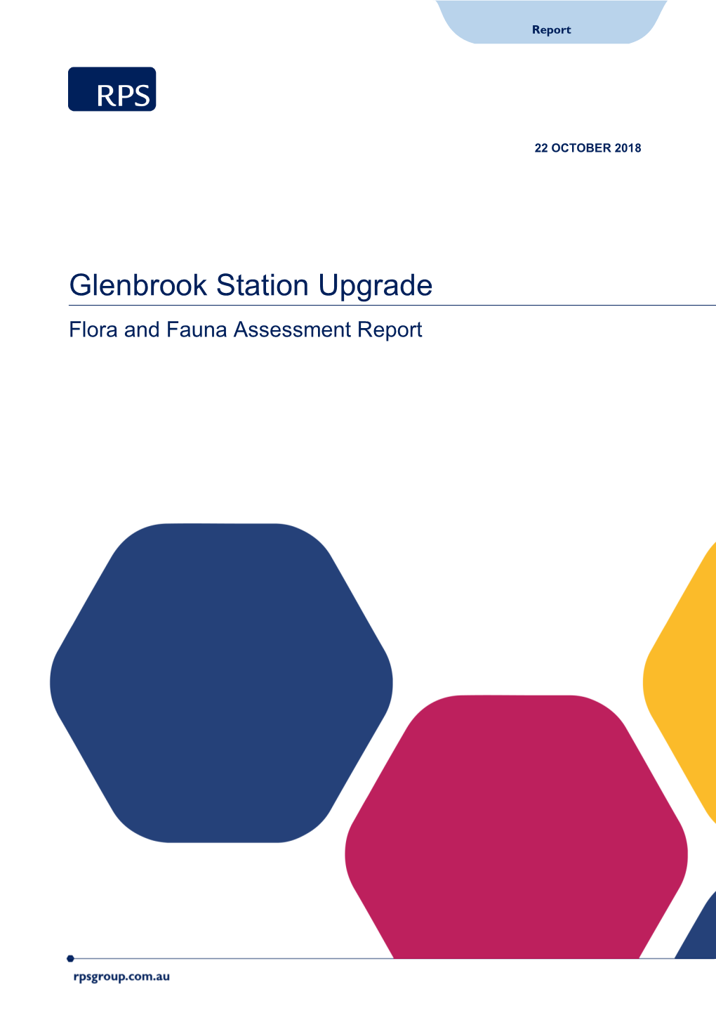 Glenbrook Station Upgrade Flora and Fauna Impact Assessment