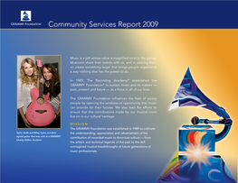 Community Services Report 2009