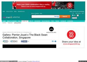 Perrier-Jouet X the Black Swan Collaboration, Singapore