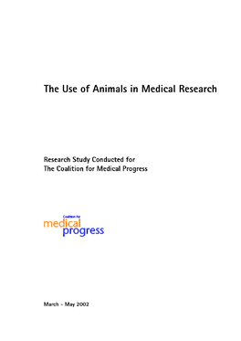 The Use of Animals in Medical Research