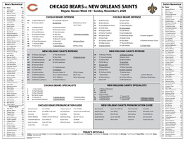 Chicago Bearsvs. New Orleans Saints