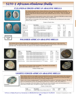 5270-1 African Abalone Shells