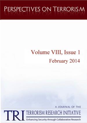 Perspectives on Terrorism, Volume 8, Issue 1