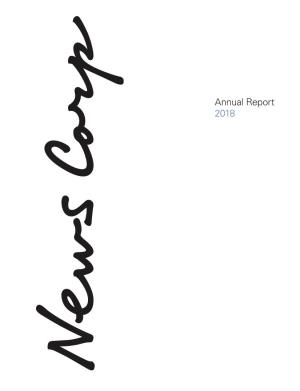 Annual Report 2018 the News the World Needs to Hear