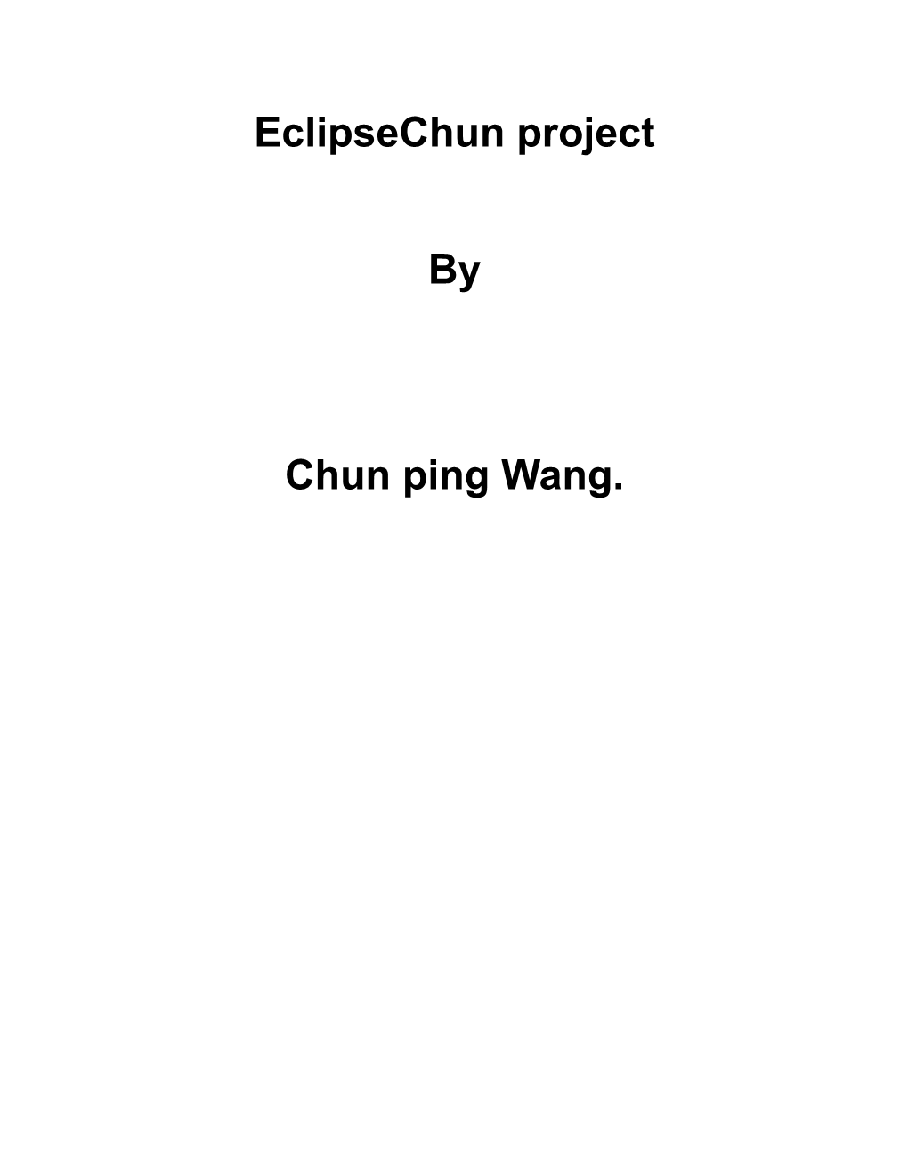 Eclipsechun Project