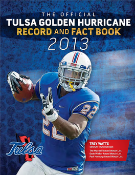 Tulsa Golden Hurricane Record and Fact Book 2013