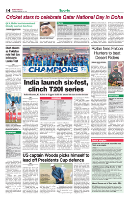 India Launch Six-Fest, Clinch T20I Series
