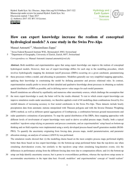 How Can Expert Knowledge Increase the Realism of Conceptual