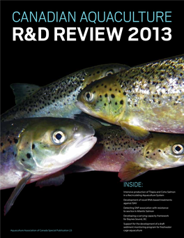 Canadian Aquaculture R&D Review 2013