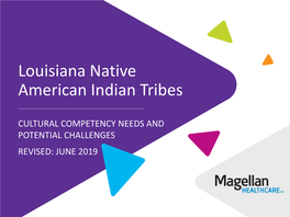 Louisiana Native American Indian Tribes