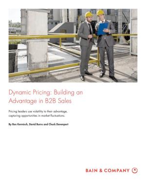Dynamic Pricing: Building an Advantage in B2B Sales