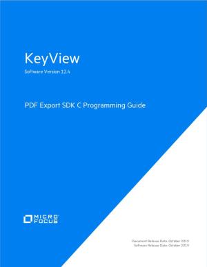 IDOL Keyview PDF Export SDK 12.4 C Programming Guide