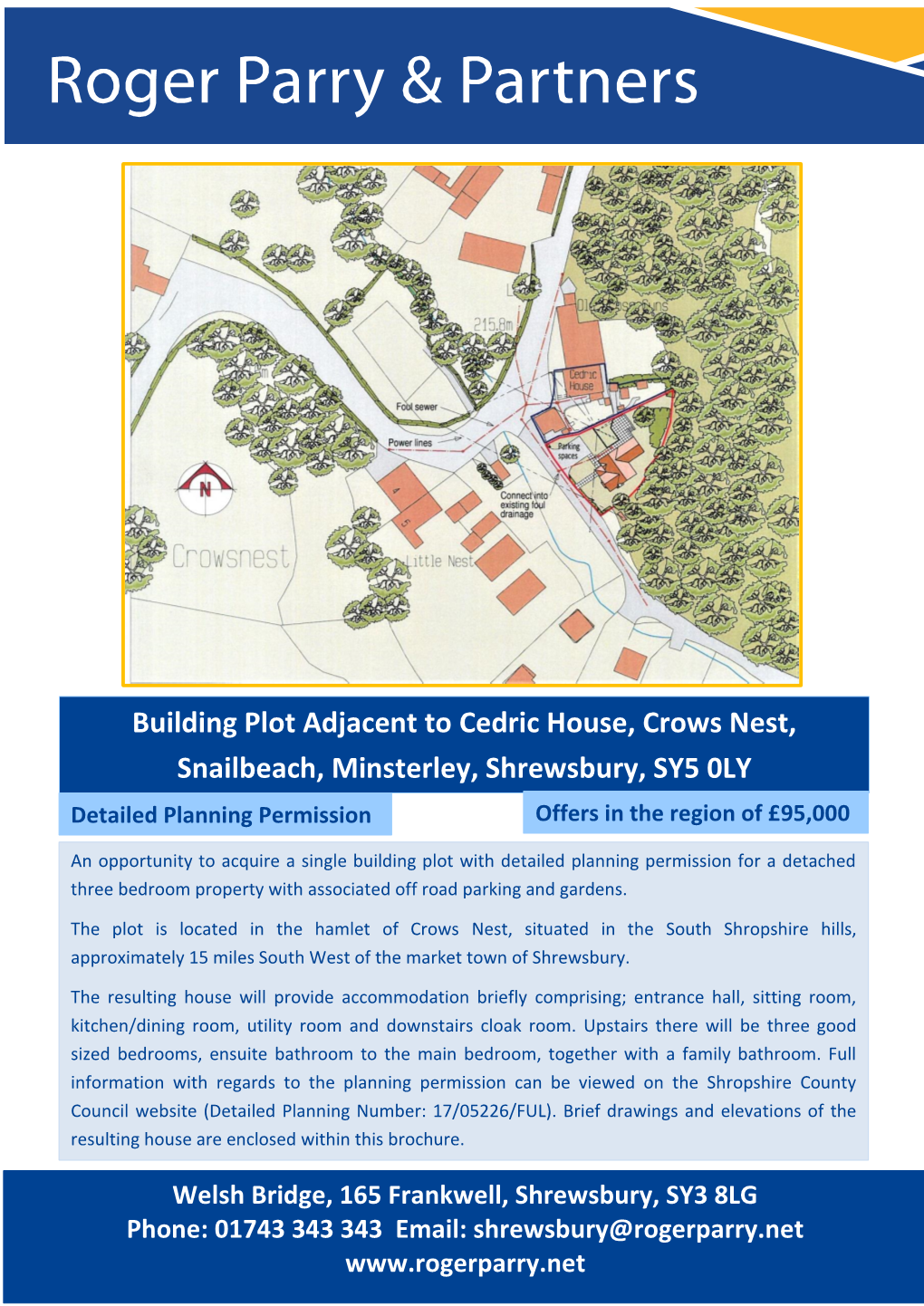 Building Plot Adjacent to Cedric House, Crows Nest, Snailbeach, Minsterley, Shrewsbury, SY5 0LY