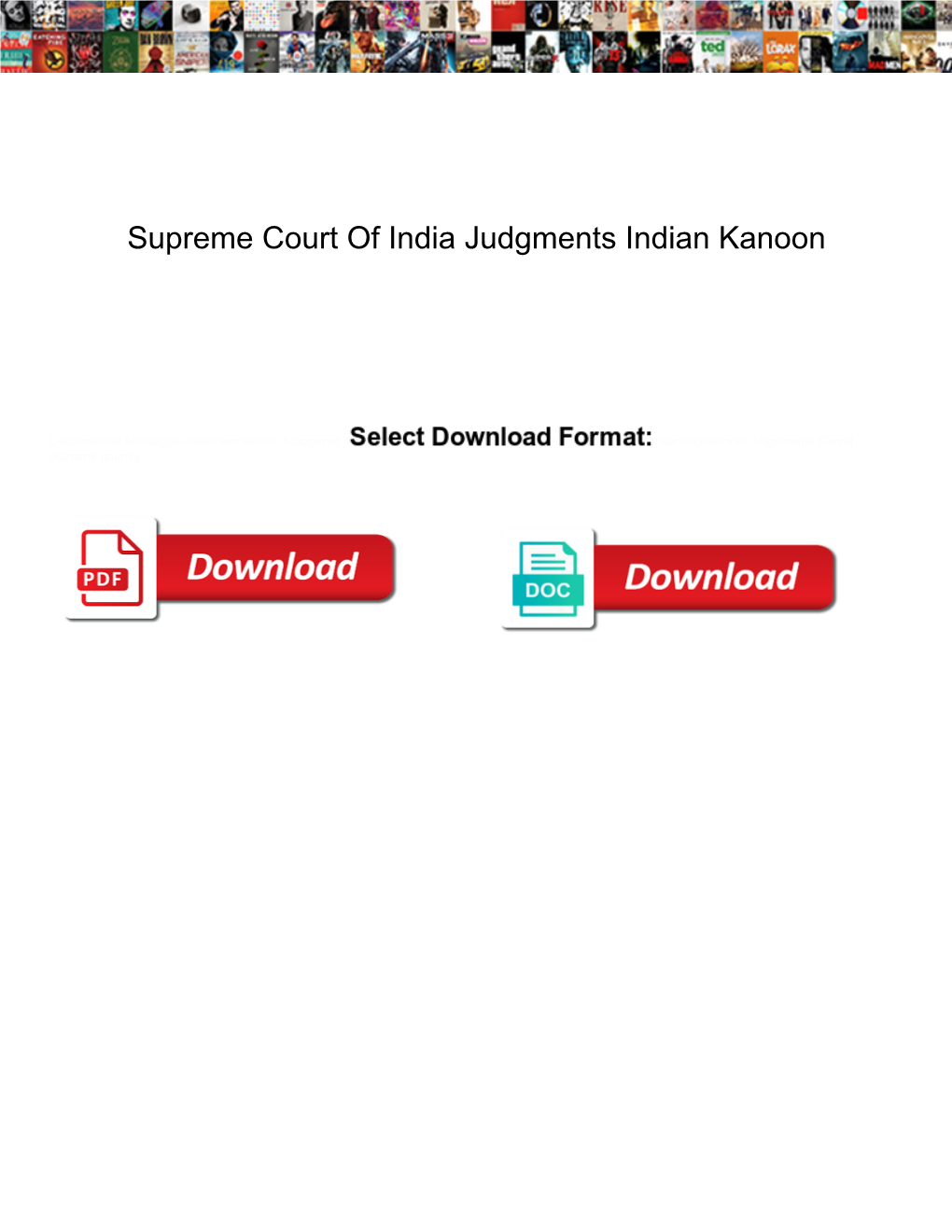 Supreme Court of India Judgments Indian Kanoon