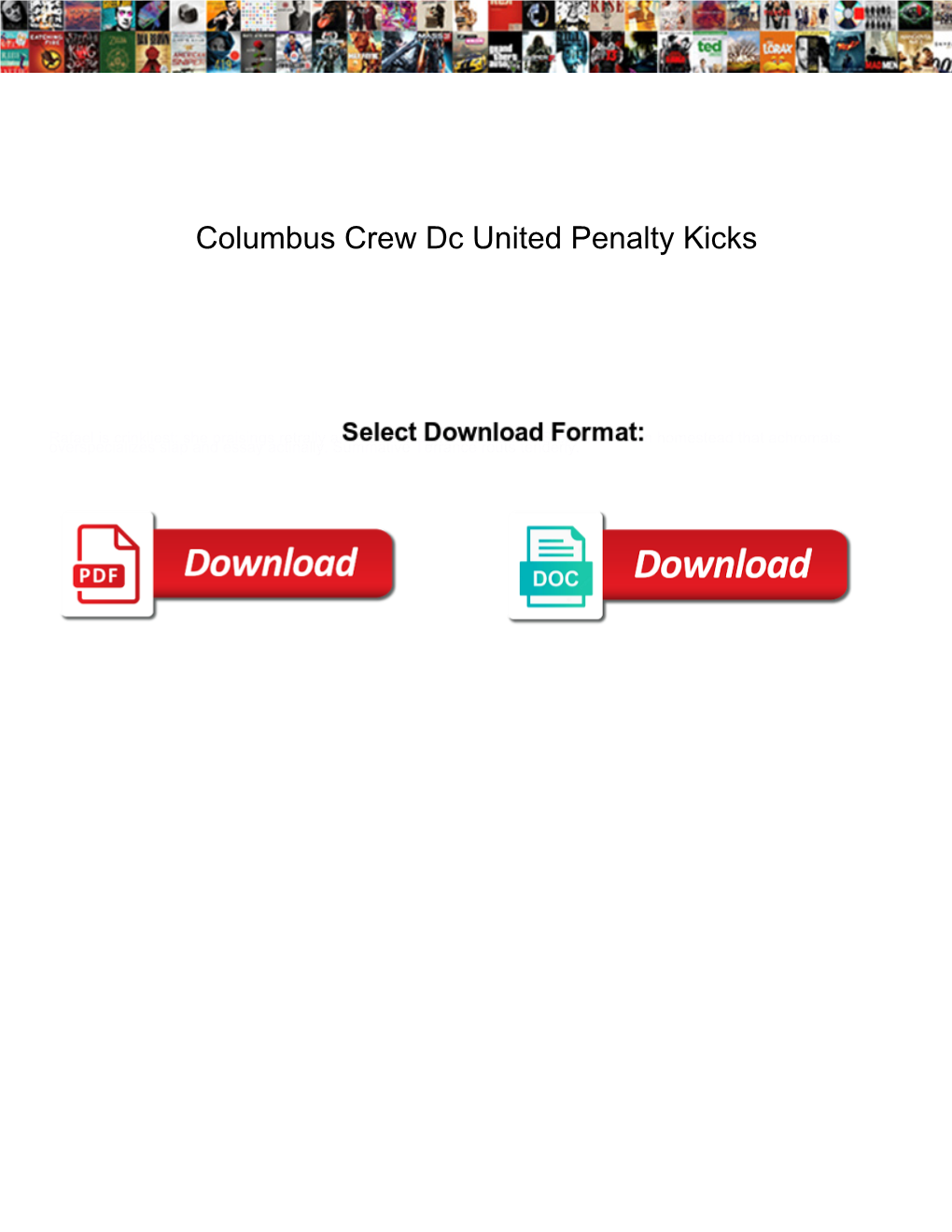 Columbus Crew Dc United Penalty Kicks