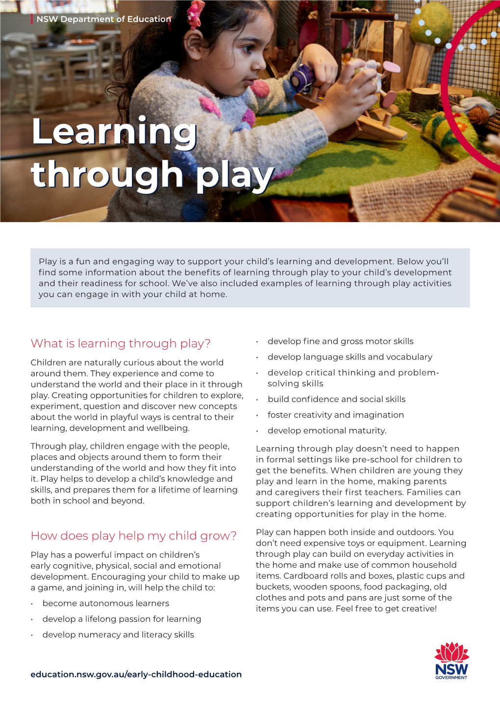 Learning Through Play to Your Child’S Development and Their Readiness for School