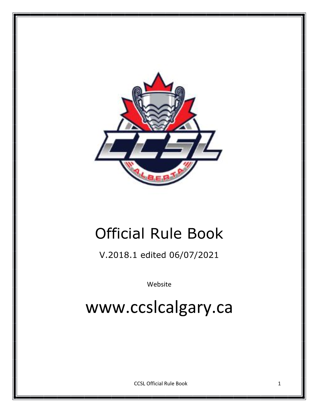 Official Rule Book