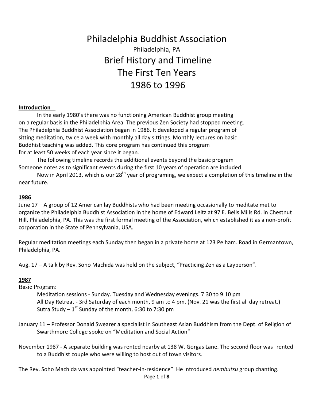 To Download a PDF Timeline of the First