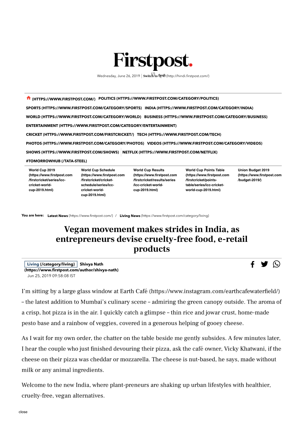 Vegan Movement Makes Strides in India, As Entrepreneurs Devise Cruelty-Free Food, E-Retail Products