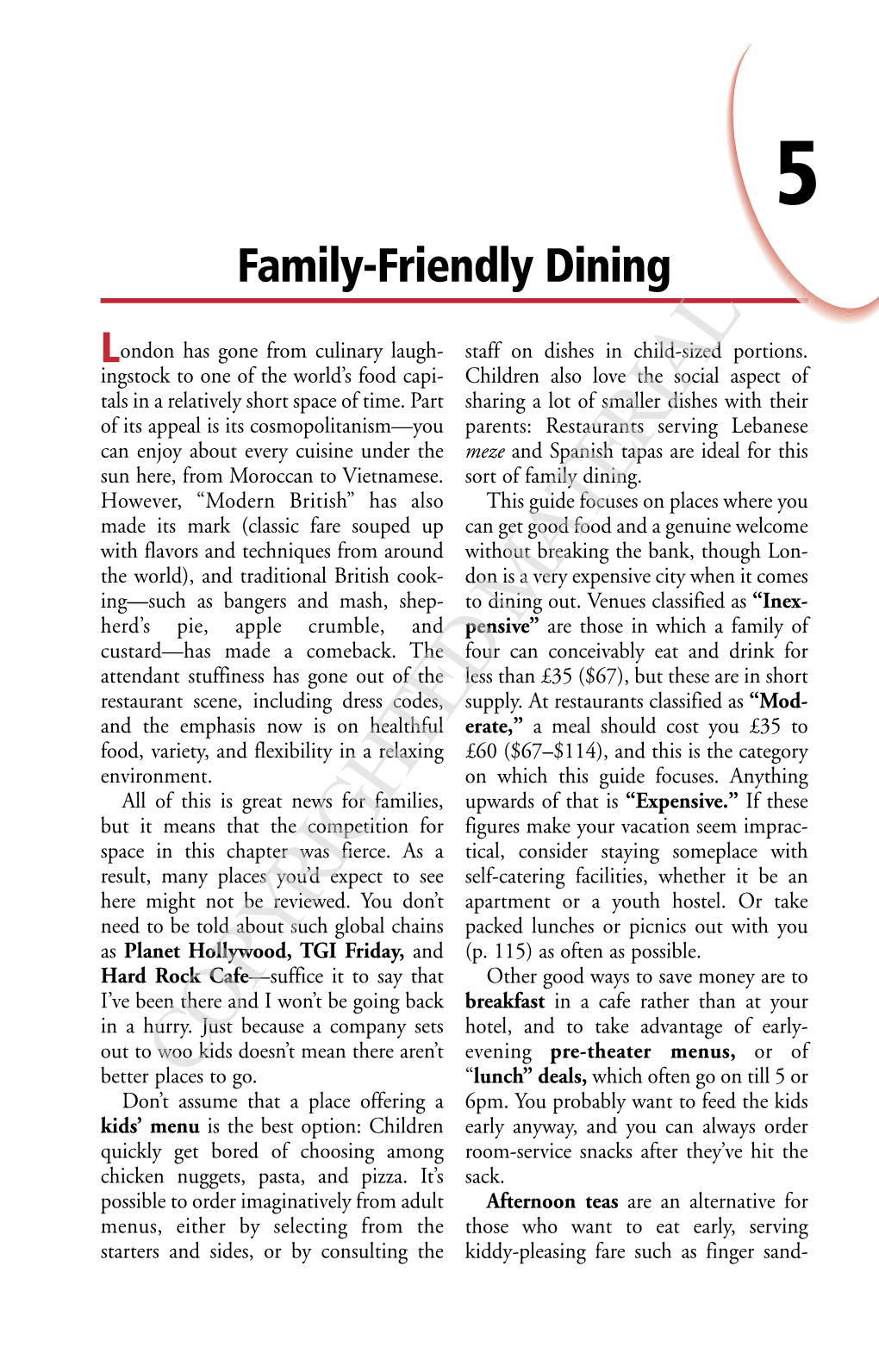 Family-Friendly Dining 5 London